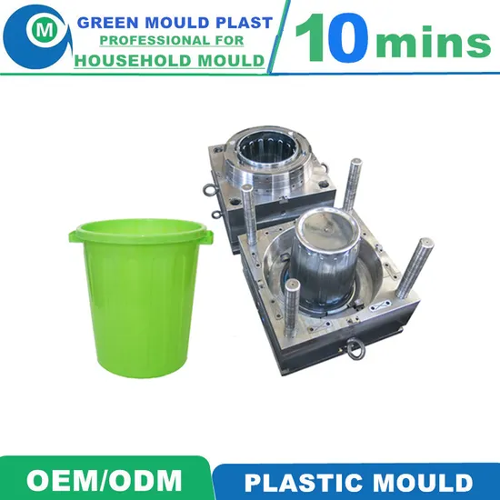 Moule de seau d'eau en plastique d'injection avec un litre différent